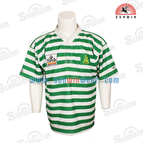 Custom sublimated rugby jersey/striped rugby uniform/team set rugby jersey