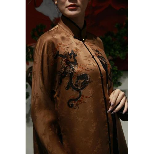 pelaje marrón largo para mujeres