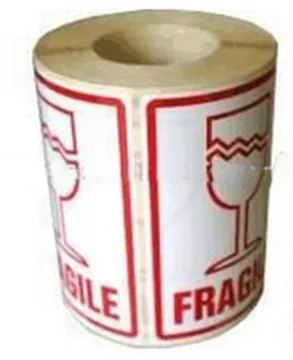 custom fragile labels on roll for shipping