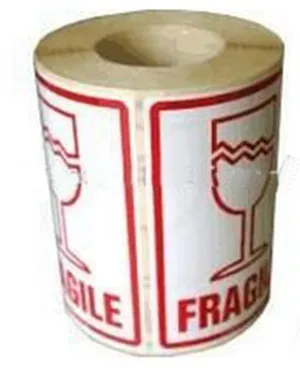custom fragile labels on roll for shipping