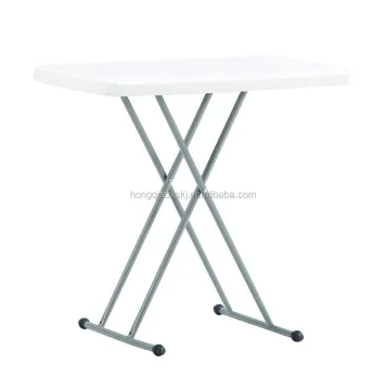 Adjustable Height 2.5ft Folding Chair and Table Set: HDPE Blow Molded Panel Study Table for Kids