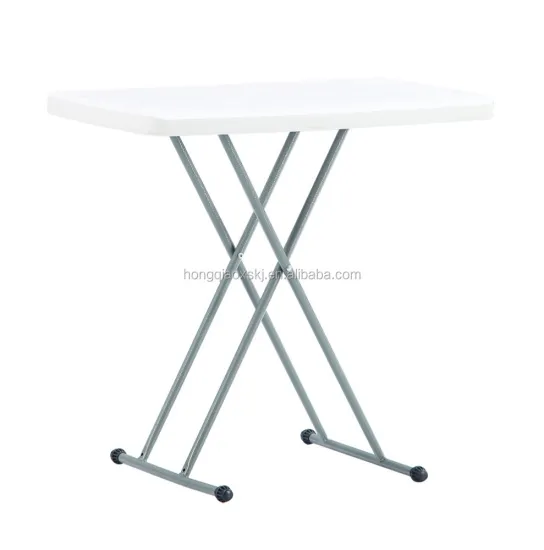 Adjustable Height 2.5ft Folding Chair and Table Set: HDPE Blow Molded Panel Study Table for Kids