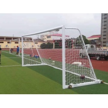 All Alu alloy movable football goal with wheels