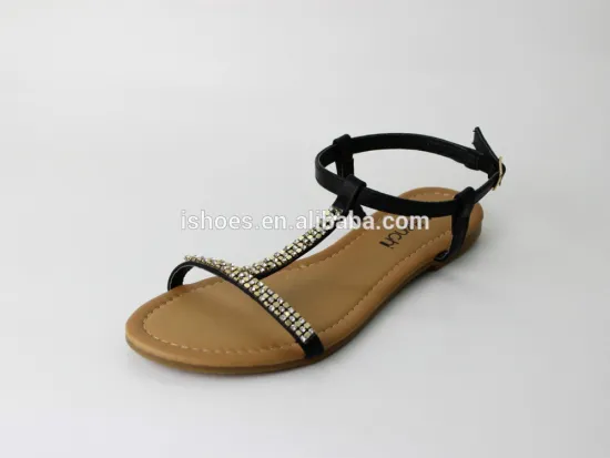 Lastest wholesales new design fashion flat summer sandals 2017
