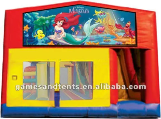 inflatable bouncy castles with slide A2044