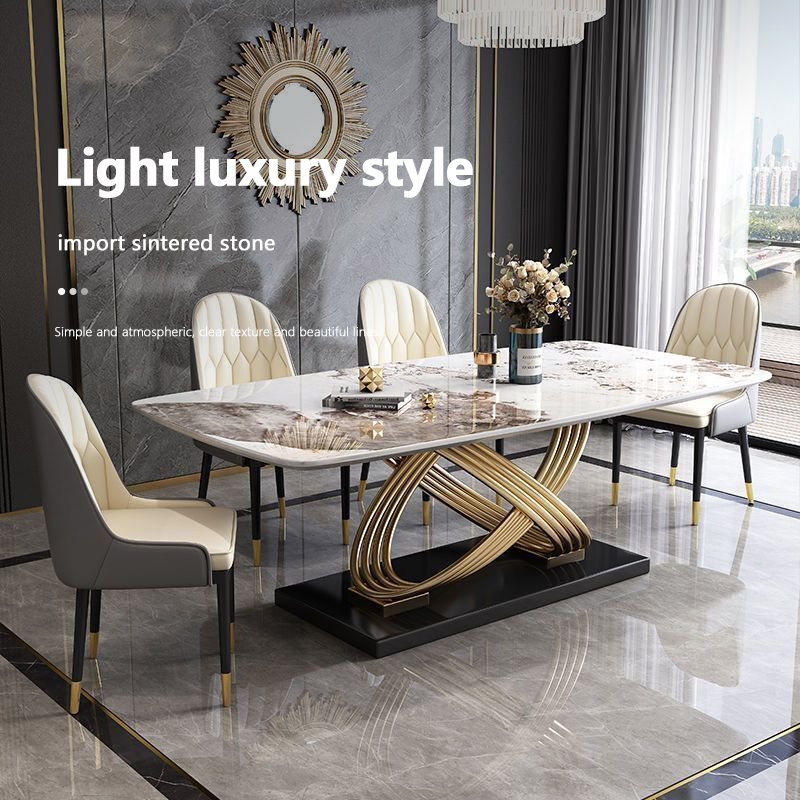 Luxury glamorous style restaurant dining table