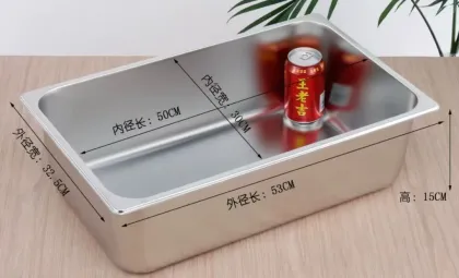 Stainless steel GN 1/1 pans
