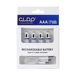 4pack 1.5v Lithium AAA USB rechargeable battery