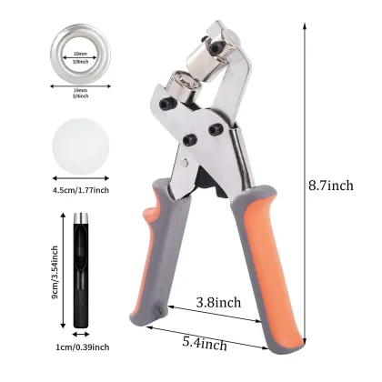 China Hand Punch Plier Set for 10mm Eyelets Grommets