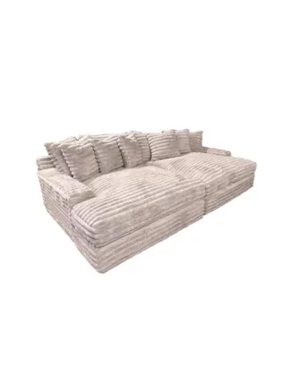 Large Velvet Sofa for Home & Hotel - Italy Lazy Style Concubine Bed