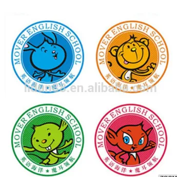 Custom printing lables furniture flower decals stickers for kids lovely sticker