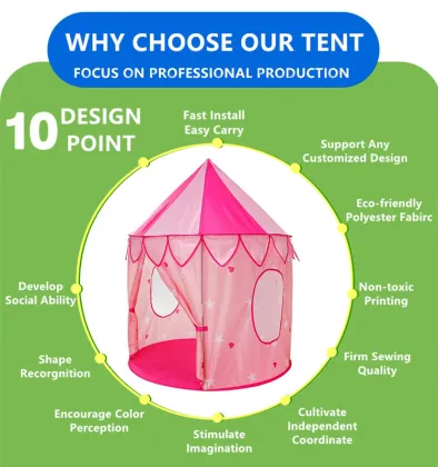 Wholesale Romantic Mongolian Yurt Children's Tent for Girls' Princes House Play Toy