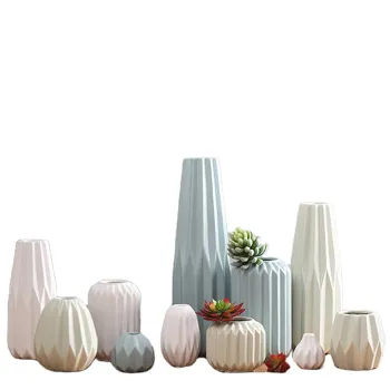 Wholesale Modern Pure Color Ceramic Flower Vases: Latest Home Decoration Designs