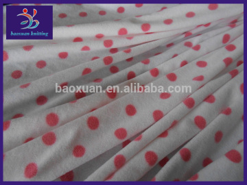 100% polyester fleece minky dot fabric