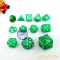 Bescon Polyhedral Dice 50-sided Gaming Dice, D50 die, D50 dice, 50 Sides Dice, 50 Sided Cube of Green Color