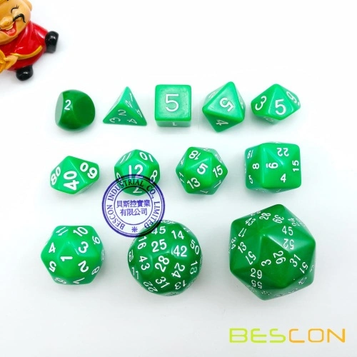 Bescon Polyhedral Würfel 50-seitige Gaming Würfel,... – Viceal