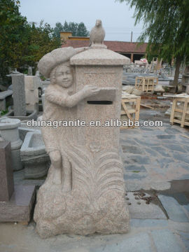 stone carved letter box