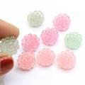 New DIY 100pcs 16mm Resin Cute Flower Flatback Stone Wedding Buttons Craft Scrapbook