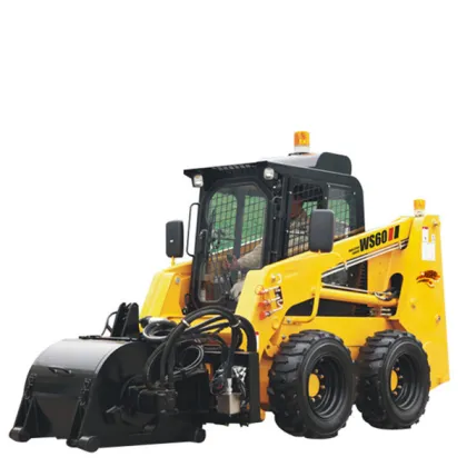 Powerful avant mini backhoe loader