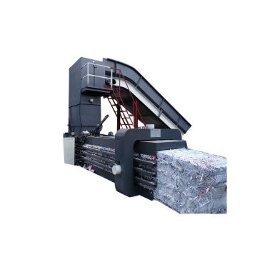 Baler horizontal otomatis untuk daur ulang plastik dan kertas