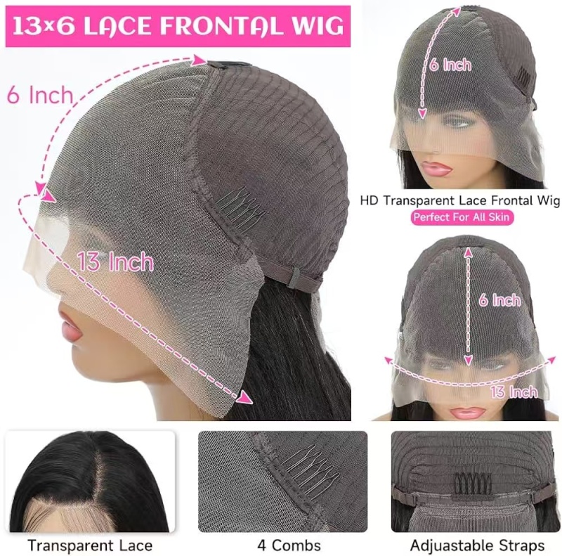 28 Inch 13×6 HD Lace Straight Wig 180% Density