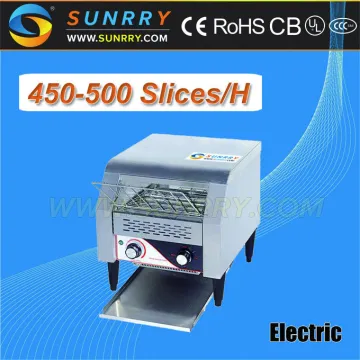 Commercial table top electric conveyor glass bread toaster machine