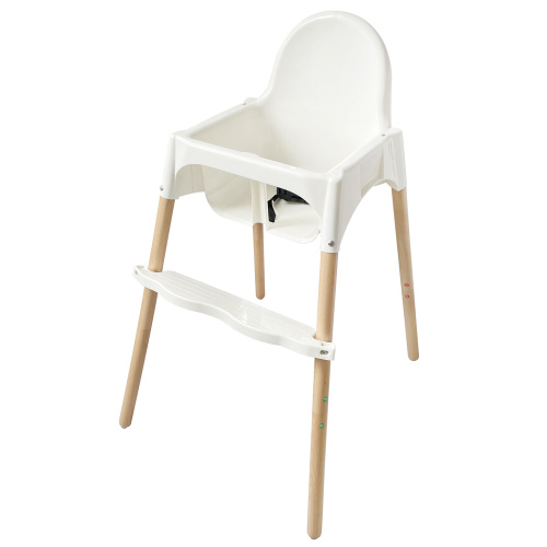 Wooden High Chair With Adjustable Legs For Children