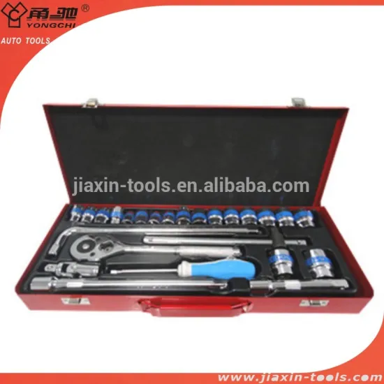 25pcs socket and wrench hand tool set