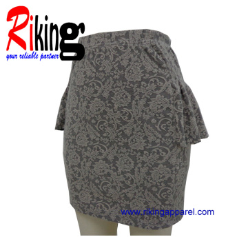 Fashion Ladies Garment Jacquard Frill Skirt
