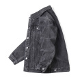 Популярная мужская джинсовая куртка черная фабрика на заказ
