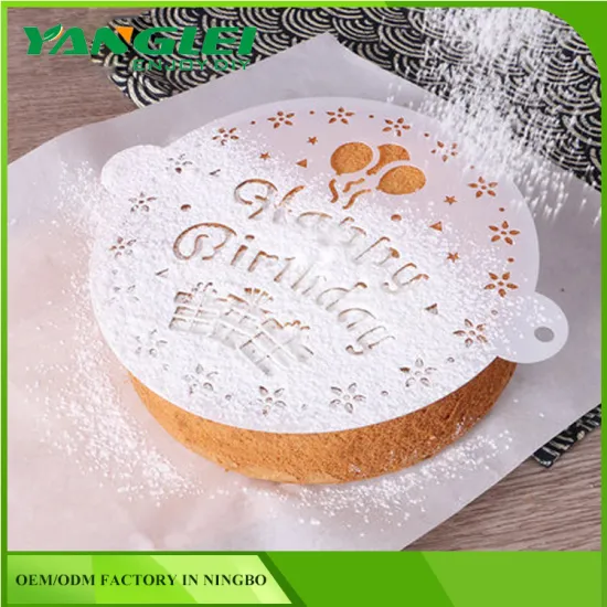 8Inch Cake Stencils Spray Mould Fondant Decorating Sugarcraft Mold