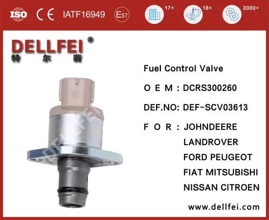 Suction Control Valve DCRS300260 for CITROEN,FIAT,FORD,LANDROVER,MITSUBISHI,NISSAN,PEUGEOT,JOHNDEERE
