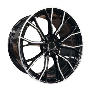 Sport Aluminum Wheels with Bright Black Spokes and Milled Edges - 19x8.5 & 19x9.5