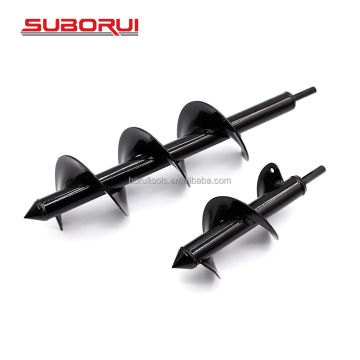 SUBORUI Garden Auger: 8cm/10cm Spiral Drill Bit for Easy Plant Hole Digging