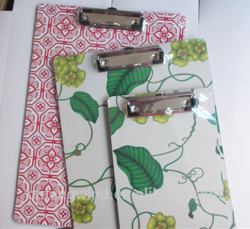 A4 wooden paper clipboard