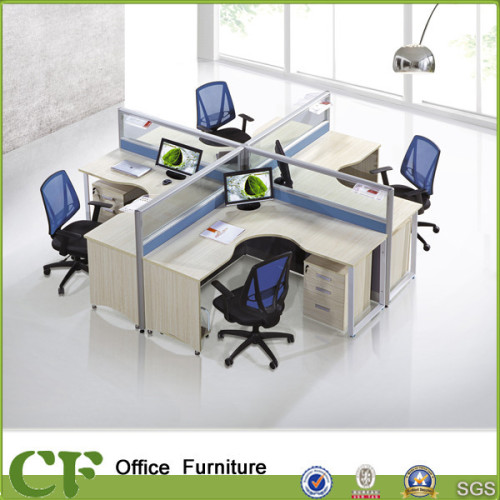 CF-W602 Modular Office Partition, 4 seat office workstation cubicle