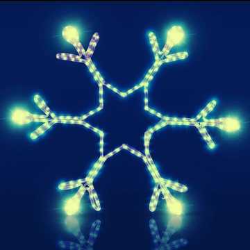 Best Quality Waterproof Blinking 3D Snowflake Motif Light