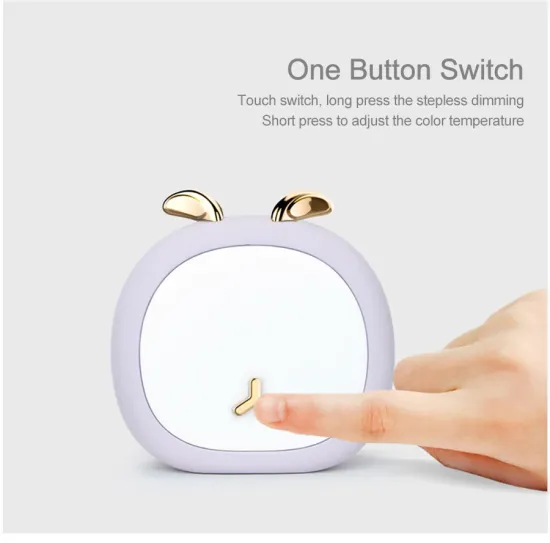 Cute Deer Bunny Lamp Nursey For Kid Baby Stepless Touch USB Rechargeable Night Light