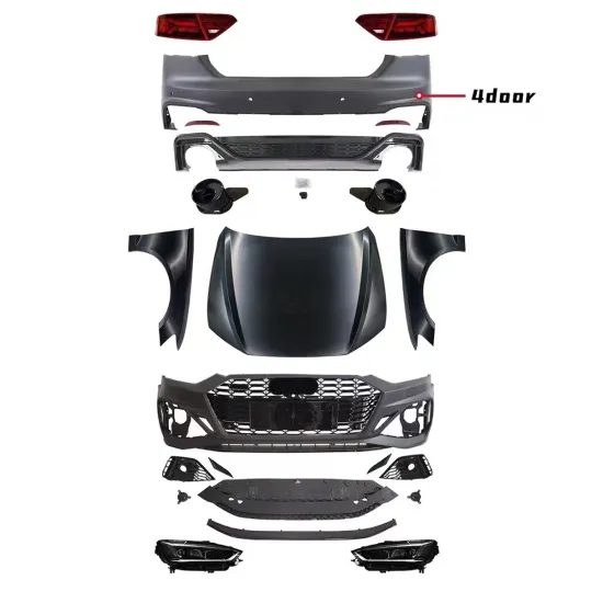PP Material Bumpers Body Kit for Audi A5 2008-2016 Updated to 2023 Style