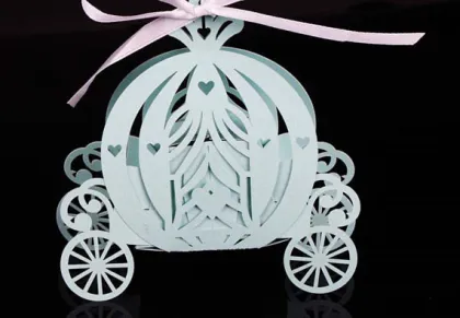 Cinderella Pumpkin Carriage Wedding Favor Gift Boxes