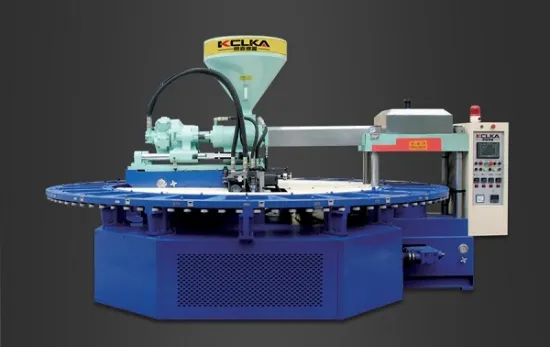 Automatic Rotary PVC Air Blowing Injectiong Molding Machine