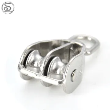Stainless Steel Swivel Eye Double Pulley Sheave Boat Accessories & Marine Supplies