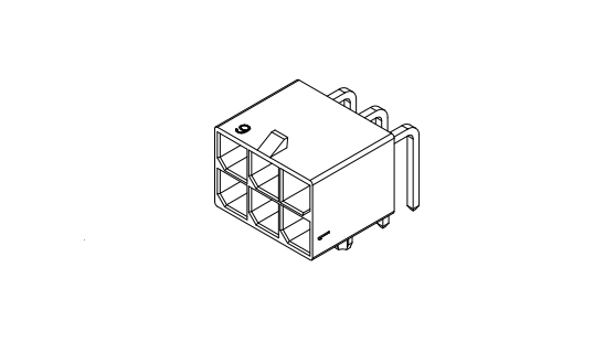 5.70mm pitch 90°Wafer Connector series AW5700R-2xNP