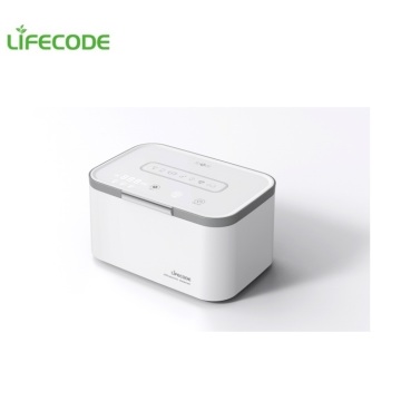 Mini limpador ultrassônico portátil com esterilização UVC