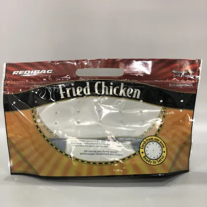 Fresh Keeping Chicken Bag Roasted Chicken Containers Plastics Packaging Bags With Handle
