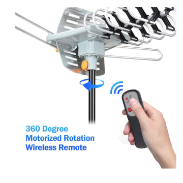 Outdoor hd remote controlled rotation yagi tv antenna