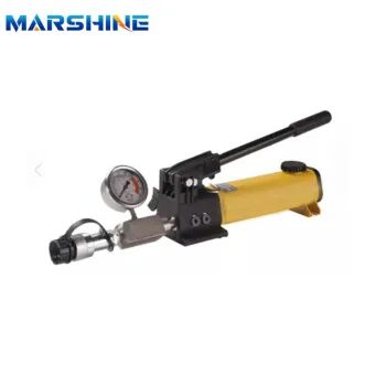 High Pressure Manual Pump with Pressure Gauge Adapt