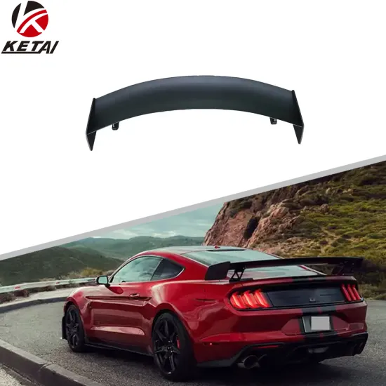 High Quality Matte Black GT500 B Style Rear Wing Spoiler for Mustang 2015-2021