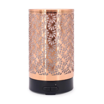 Gold Metal Aroma Ultrasonic Plug-In Humidifier z 7 kolorowymi światłem LED