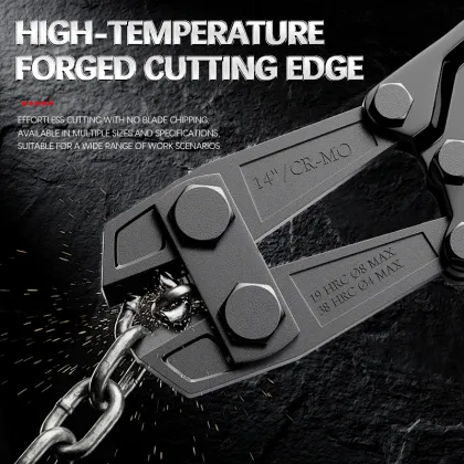 Red and black handle anti-slip bolt cutters